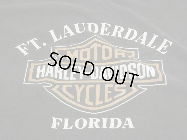 画像11: 00s HARLEY DAVIDSON OFICIAL ENGINE FLAME BAR & SHIELD LOGO PRINT T-SHIRT MADE IN USA (11)