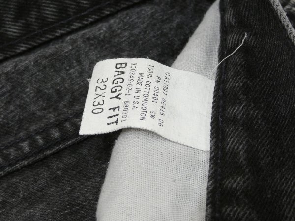 画像8: 90s GAP DENIM BLACK DENIM PANTS MADE IN USA (8)