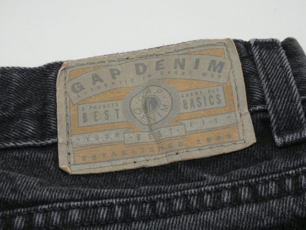 画像11: 90s GAP DENIM BLACK DENIM PANTS MADE IN USA (11)