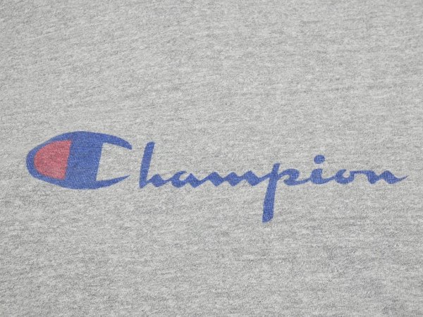 画像5: 80s Champion TRICOLOR TAG WATER PRINT LOGO T-SHIRT (5)