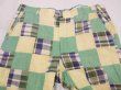 画像4: 70s Berle MADRAS CHECK PATCHWORK SLACKS PANTS (4)