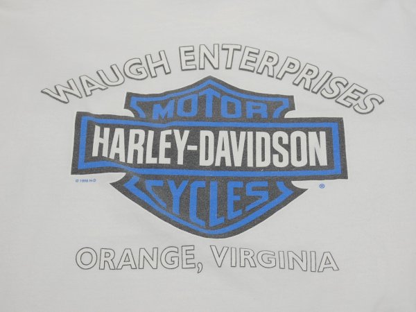 画像9: 90s HARLEY DAVIDSON OFFICIAL DEALER SHOP BOTH SIDE PRINT T-SHIRT (9)