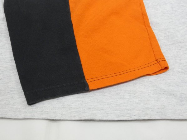 画像9: 90s HARLEY DAVIDSON OFFICIAL TWO TONE SLEEVE BOTH SIDE PRINT T-SHIRT (9)