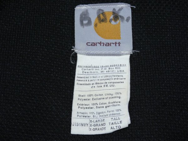 画像3: 00s Carhartt NAVY DUCK ACTIVE JACKET  (3)
