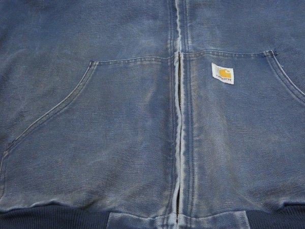画像6: 00s Carhartt NAVY DUCK ACTIVE JACKET  (6)