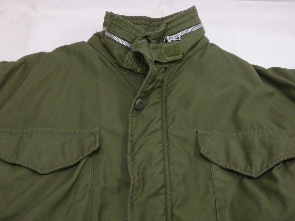 画像5: 60s '65 US ARMY M-65 COTTON SATEEN OG-107 FIELD JACKET 1ST TYPE ALUMINUM ZIPPER M-R (5)