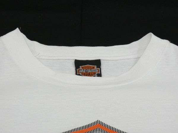 画像5: 90s HARLEY DAVIDSON OFFICIAL BLUR PRINT LOGO DEALER SHOP LONG SLEEVE T-SHIRT (5)