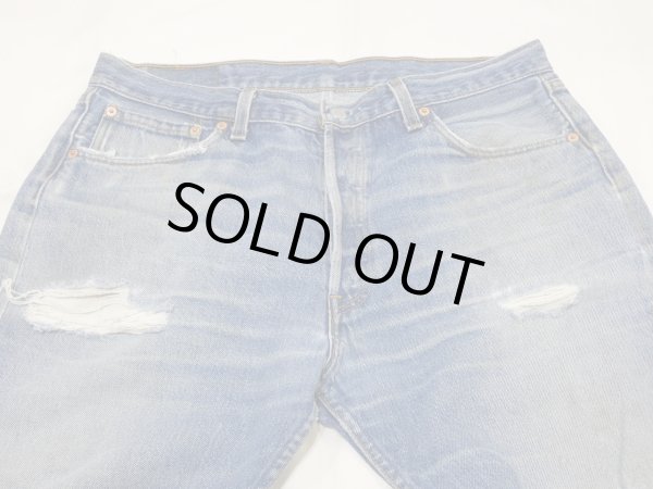 画像4: 90s Levi's 501 DENIM PANTS DISTRESSED & HUGE MADE IN USA (3) (4)