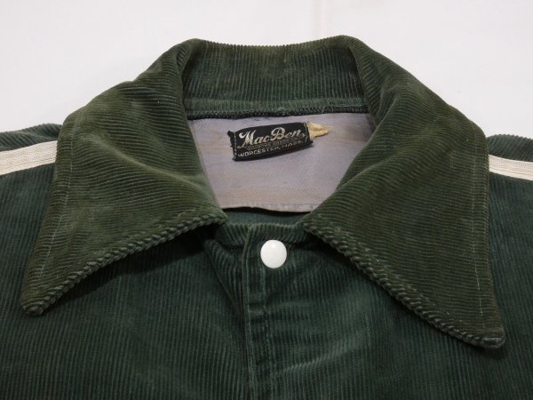 画像4: 40s MAC BEM CORDUROY VARSITY AWARD JACKET  (4)