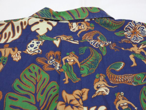 画像10: 90s Ralph Lauren POLO SPORT COTTON HAWAIIAN ALOHA SHIRT (10)