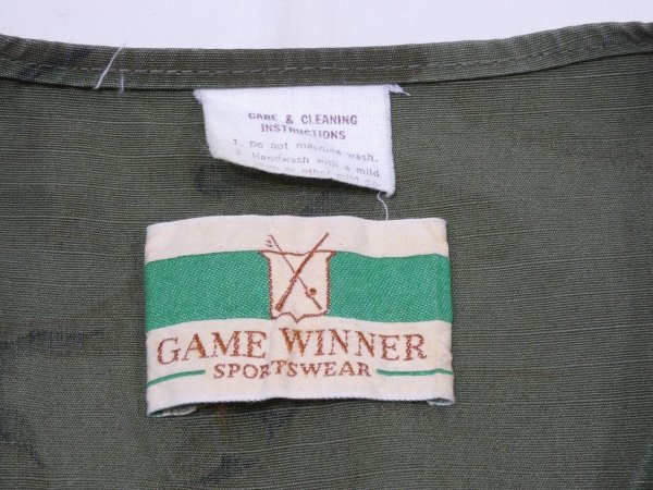 画像5: 60s GAME WINNER RIP STOP CAMO HUNTING VEST (5)