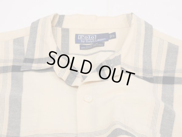画像4: 90s Polo Ralph Lauren CLAYTON COTTON×LINEN PLAID S/S SHIRT  (4)