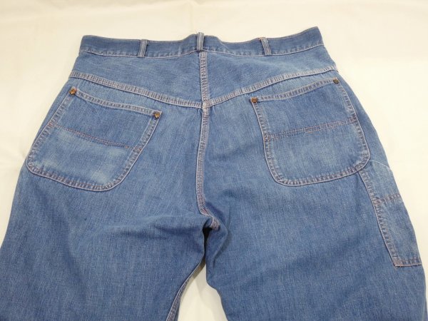 画像9: 60s BLUE TOP DENIM PAINTER WORK PANTS (9)