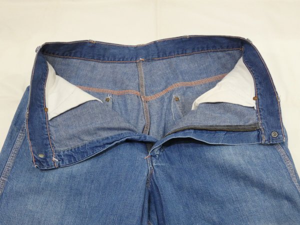 画像6: 60s BLUE TOP DENIM PAINTER WORK PANTS (6)