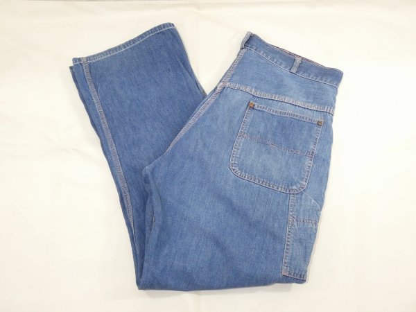 画像3: 60s BLUE TOP DENIM PAINTER WORK PANTS (3)