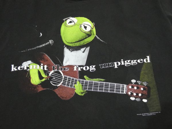 画像5: 90s anvil Kermit the frog unpigged ERIC CLAPTON PARODY T-SHIRT (5)