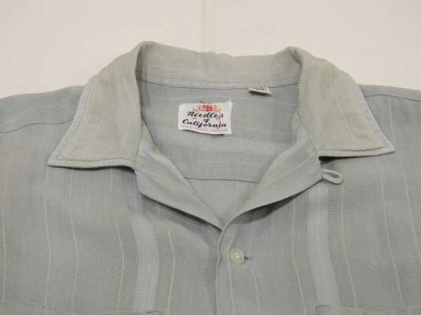 画像4: 60s Needles of California MULTI STRIPE RAYON S/S SHIRT (4)