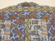 画像10: 50s 60s Duke Kahanamoku ALL OVER STRIPE （BORDER) PATTERN COTTON HAWAIIAN SHIRT (10)
