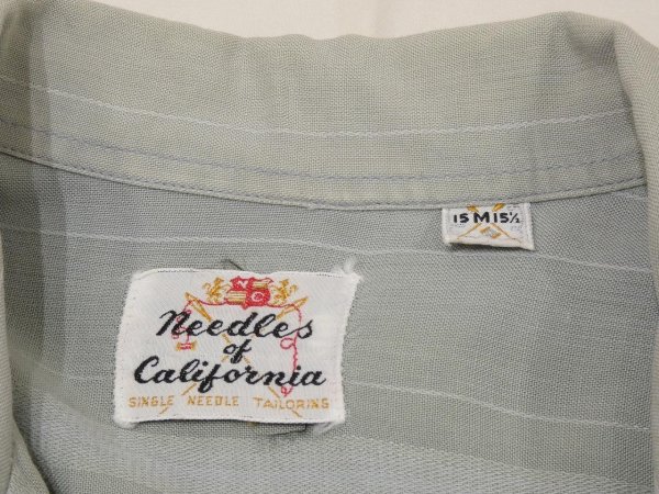 画像3: 60s Needles of California MULTI STRIPE RAYON S/S SHIRT (3)