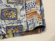 画像9: 50s 60s Duke Kahanamoku ALL OVER STRIPE （BORDER) PATTERN COTTON HAWAIIAN SHIRT (9)