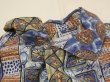 画像5: 50s 60s Duke Kahanamoku ALL OVER STRIPE （BORDER) PATTERN COTTON HAWAIIAN SHIRT (5)