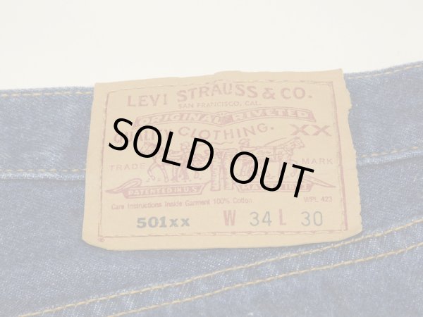 画像9: 00s Levi's 501 DARK BLUE DENIM PANTS  (9)