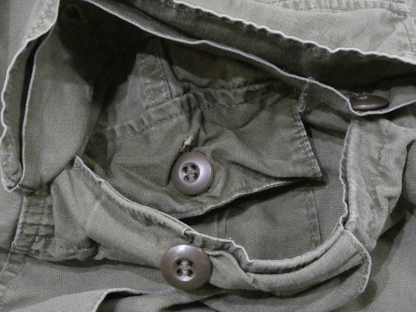 画像9: 60s US ARMY NON RIP JUNGLE FATIGUE TROUSERS PANTS 3rd DPSC MADE ZIPPER FLY (9)