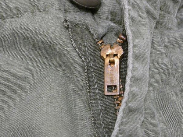 画像5: 60s US ARMY NON RIP JUNGLE FATIGUE TROUSERS PANTS 3rd DPSC MADE ZIPPER FLY (5)