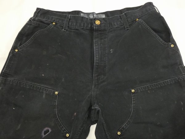 画像4: 20s Carhartt DOUBLE KNEE BLACK DUCK PAINTER WORK PANTS MADE IN USA (4)