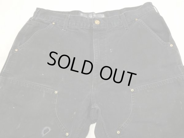 画像4: 20s Carhartt DOUBLE KNEE BLACK DUCK PAINTER WORK PANTS MADE IN USA (4)