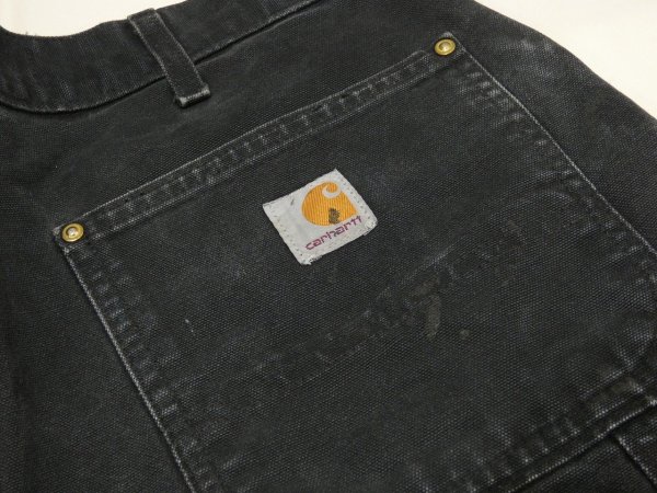 画像10: 20s Carhartt DOUBLE KNEE BLACK DUCK PAINTER WORK PANTS MADE IN USA (10)