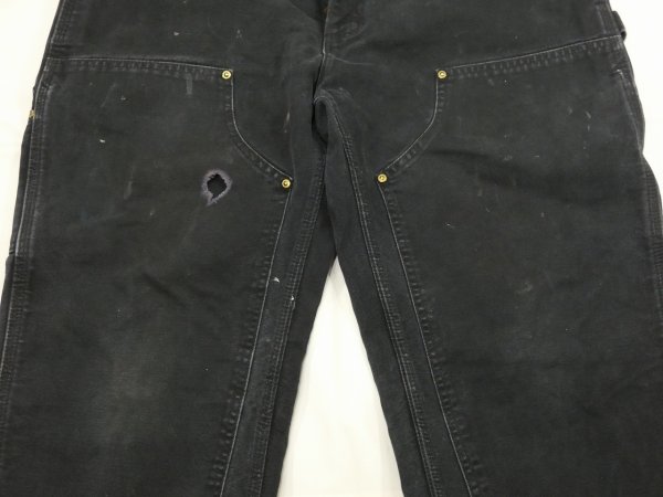 画像7: 20s Carhartt DOUBLE KNEE BLACK DUCK PAINTER WORK PANTS MADE IN USA (7)