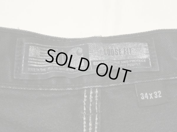 画像5: 20s Carhartt DOUBLE KNEE BLACK DUCK PAINTER WORK PANTS MADE IN USA (5)