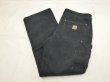 画像3: 20s Carhartt DOUBLE KNEE BLACK DUCK PAINTER WORK PANTS MADE IN USA (3)
