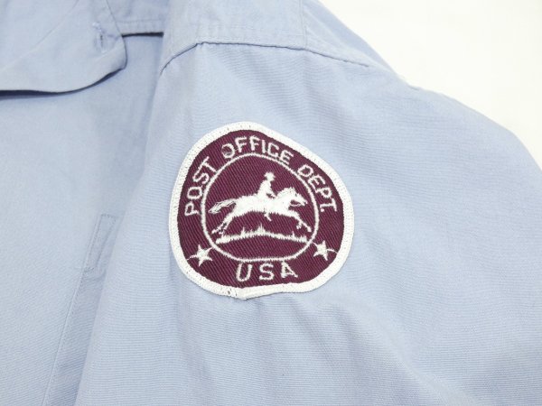 画像6: 60s SIMPSON'S POST OFFICE WORK SHIRTS with SHOULDER PATCH (6)