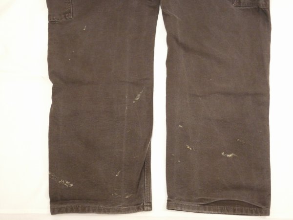 画像10: 20s Carhartt DOUBLE KNEE DARK BROWN DUCK PAINTER WORK PANTS  (10)