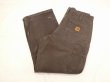 画像3: 20s Carhartt DOUBLE KNEE DARK BROWN DUCK PAINTER WORK PANTS  (3)