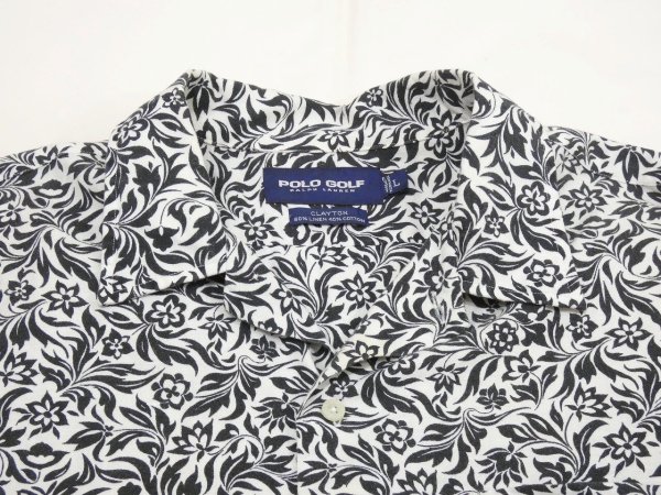 画像3: 90s 00s Ralph Lauren POLO GOLF CLAYTON OPEN COLLAR  S/S SHIRT (3)