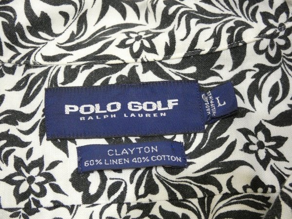 画像4: 90s 00s Ralph Lauren POLO GOLF CLAYTON OPEN COLLAR  S/S SHIRT (4)