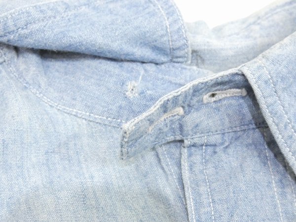 画像5: 30s THE BRAVE MAN CHAMBRAY SHIRT with CHIN STRAP (5)