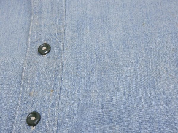 画像10: 30s THE BRAVE MAN CHAMBRAY SHIRT with CHIN STRAP (10)