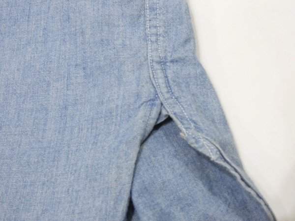 画像11: 30s THE BRAVE MAN CHAMBRAY SHIRT with CHIN STRAP (11)