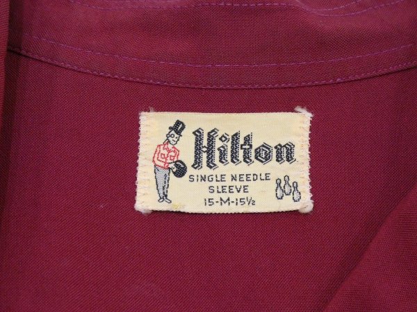 画像3: 60s Hilton RAYON BOWLING SHIRT  (3)