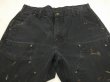 画像4: 00s Carhartt DOUBLE KNEE BLACK DUCK WORK PAINTER PANTS with PAINT (4)