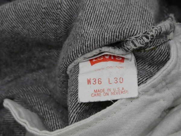 画像6: 80s Levi's 501- 0658 YARN DYED BLACK DENIM PANTS W36L30 MADE IN USA (6)
