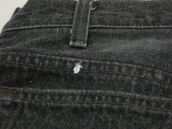 画像12: 80s Levi's 501- 0658 YARN DYED BLACK DENIM PANTS W36L30 MADE IN USA (12)