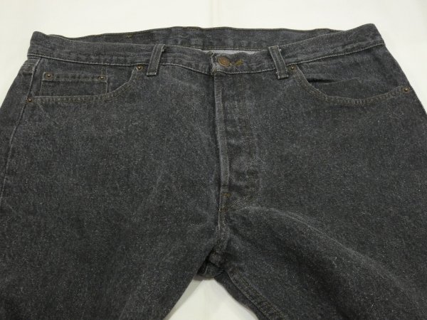 画像4: 80s Levi's 501- 0658 YARN DYED BLACK DENIM PANTS W36L30 MADE IN USA (4)