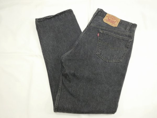 画像3: 80s Levi's 501- 0658 YARN DYED BLACK DENIM PANTS W36L30 MADE IN USA (3)