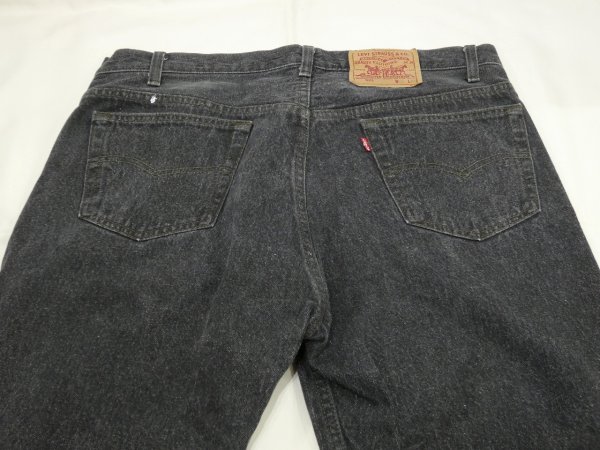 画像10: 80s Levi's 501- 0658 YARN DYED BLACK DENIM PANTS W36L30 MADE IN USA (10)