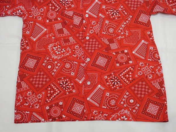画像6: 70s Bellcraft BANDANA  ALL OVER PATTERN S/S SHIRT (6)